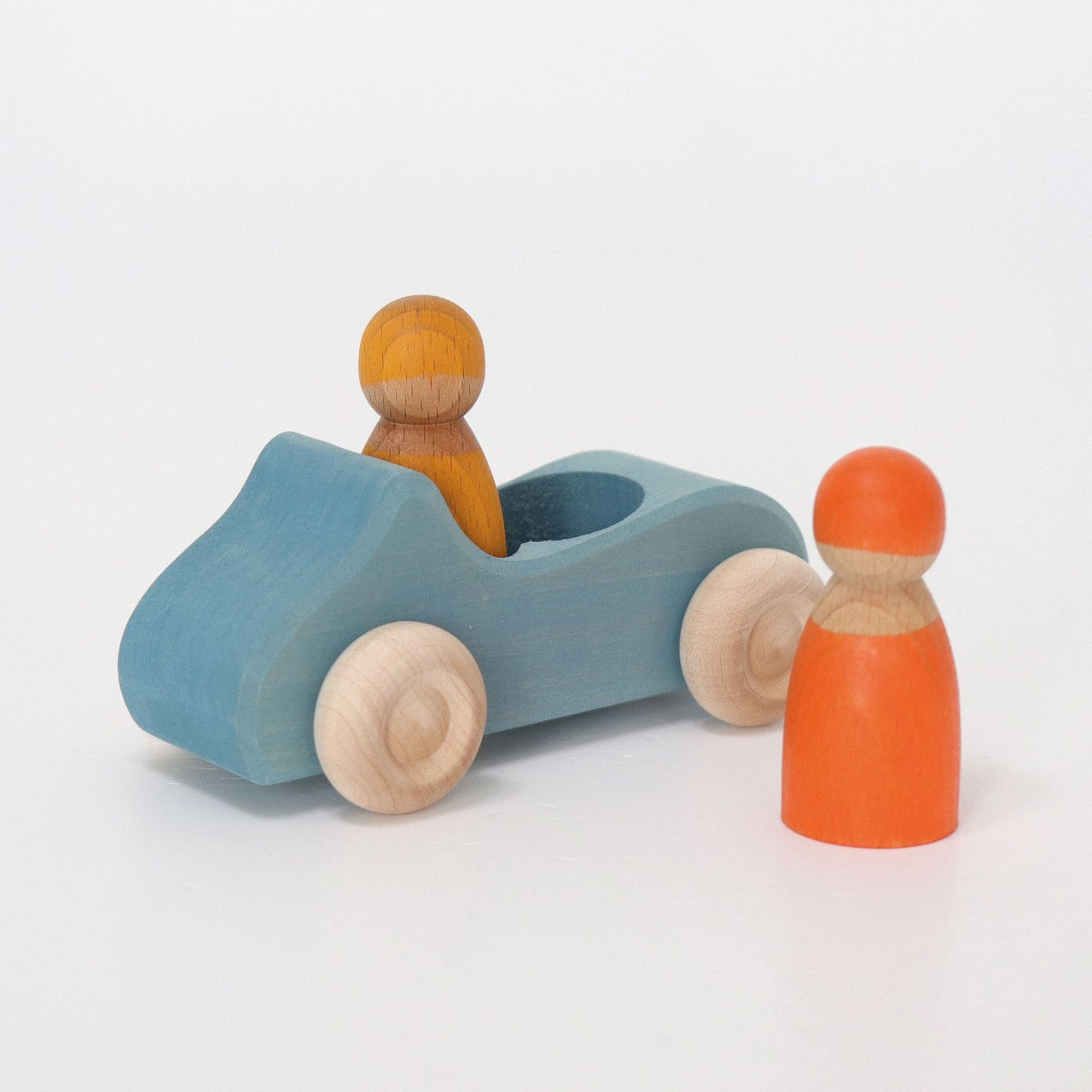 Grimm's Wooden Large Convertible Blue Car