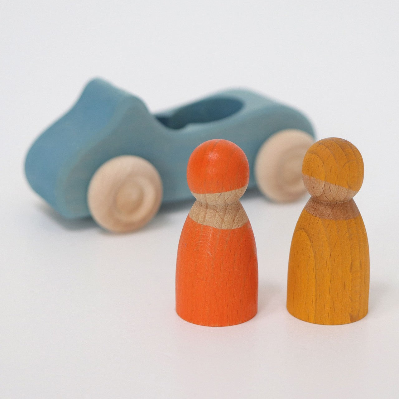 Grimm's Wooden Large Convertible Blue Car