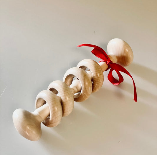 Wooden Maple Rings Rattle