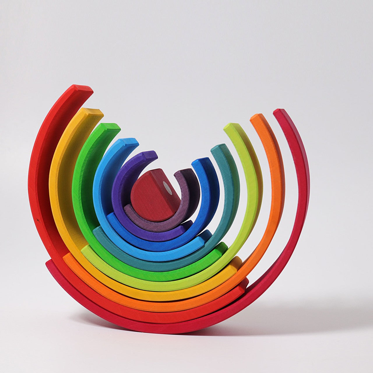 Grimm's Wooden 12pc Rainbow Tunnel