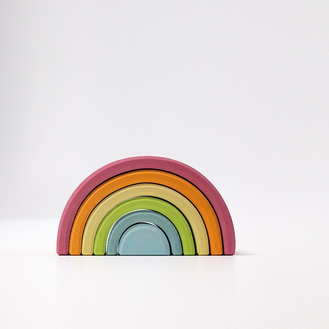 Grimm's Wooden Pastel Rainbow Tunnel