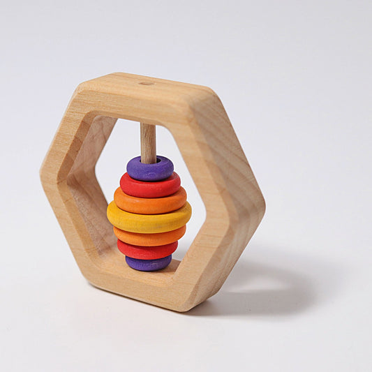 Wooden Grimm's Hexagonal Rattle