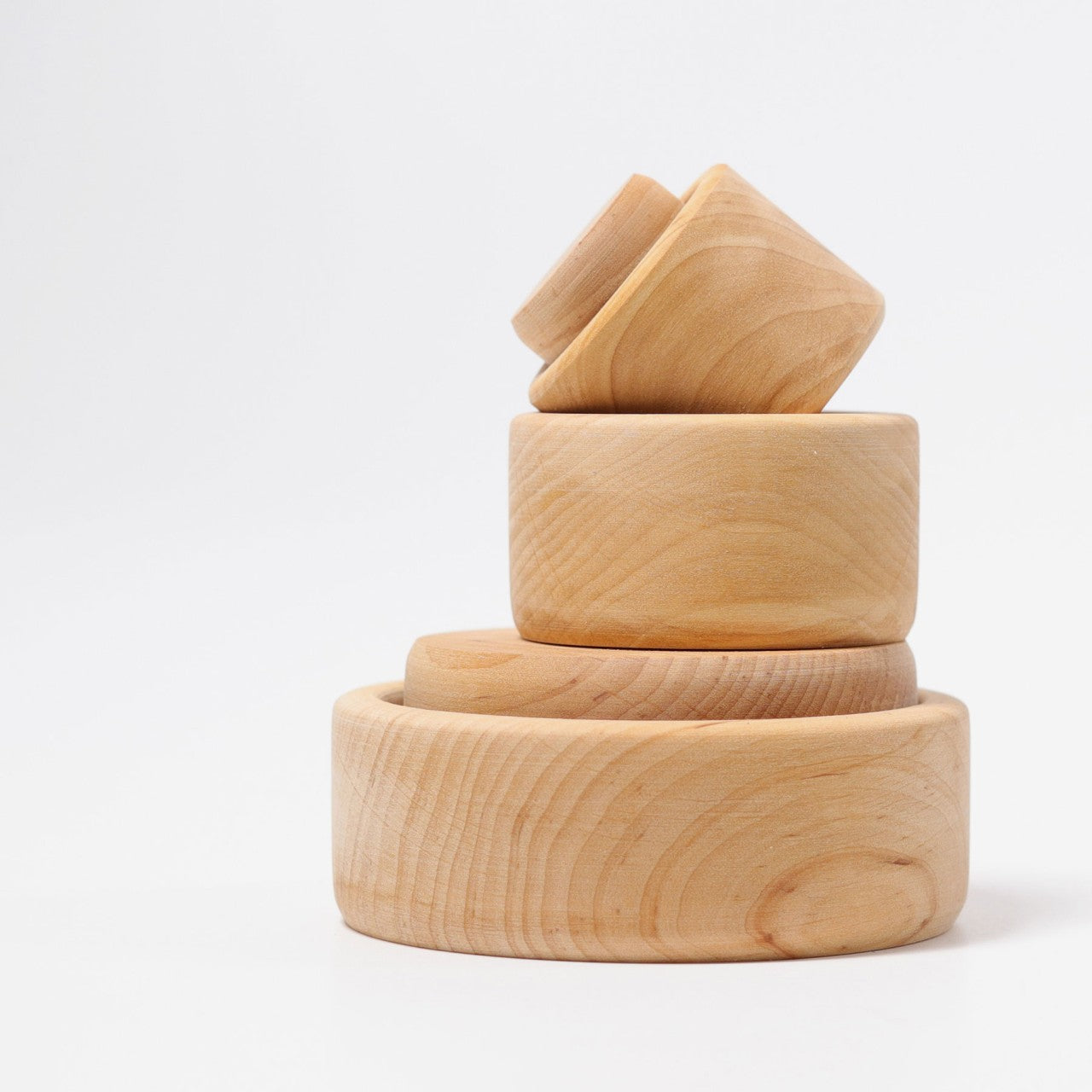 Grimm's Wooden Stacking Cups Natural